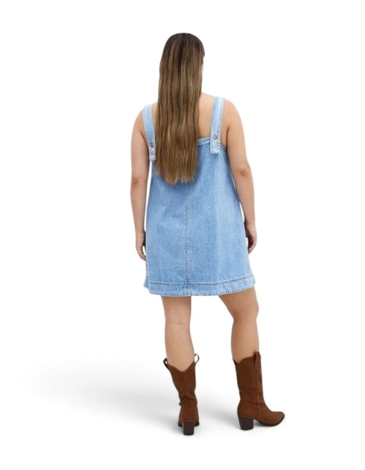 Plus Size Dress Dana Pinny in Denim image 2