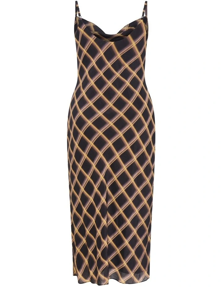 Kyra Check Dress in Neutral image 4