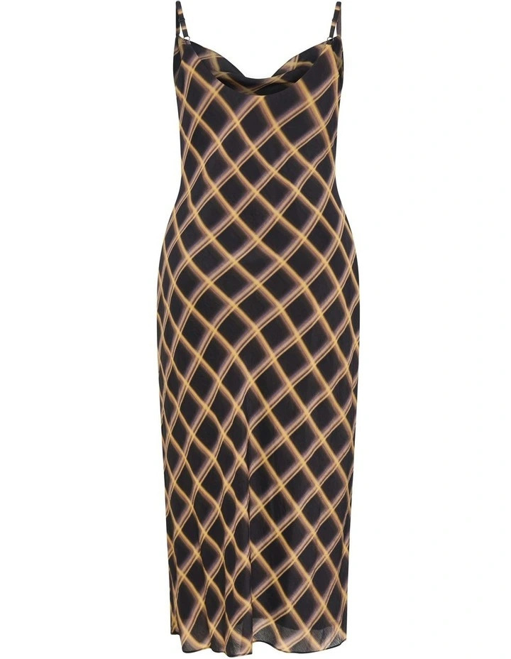 Kyra Check Dress in Neutral image 6