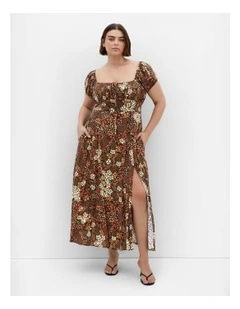 Abbie Dress in Brown