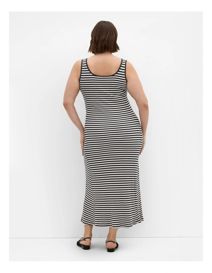 Remi Stripe Maxi Dress in Grey image 2