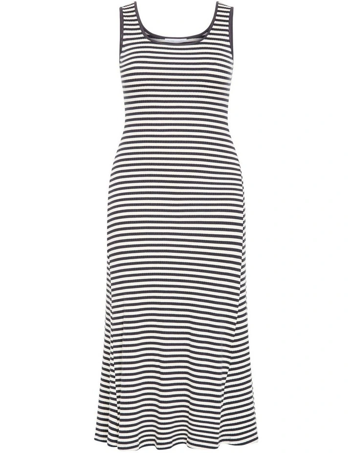 Remi Stripe Maxi Dress in Grey image 3
