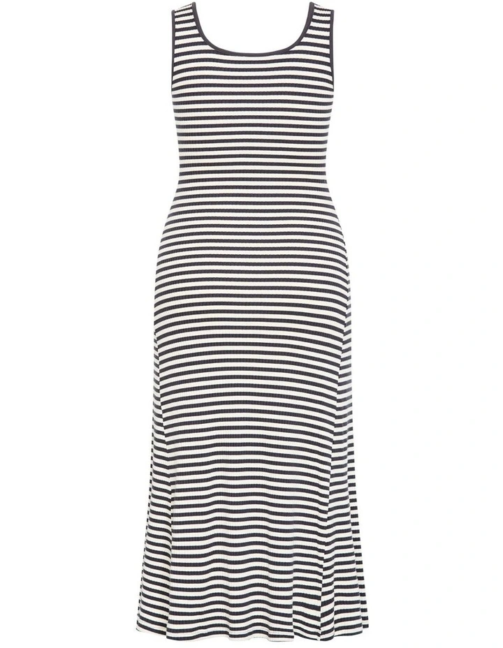 Remi Stripe Maxi Dress in Grey image 4