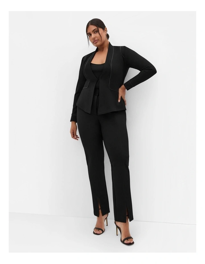 Piping Praise Jacket in Black image 1