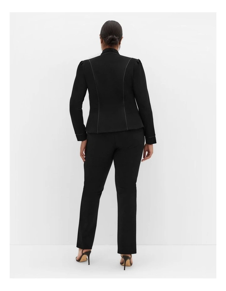 Piping Praise Jacket in Black image 2