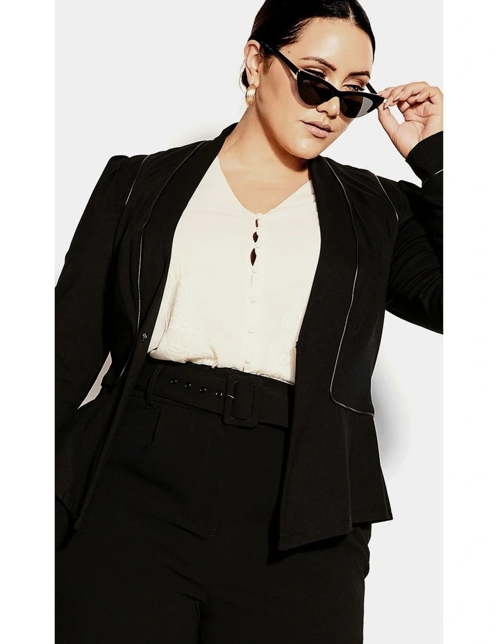 Piping Praise Jacket in Black image 7