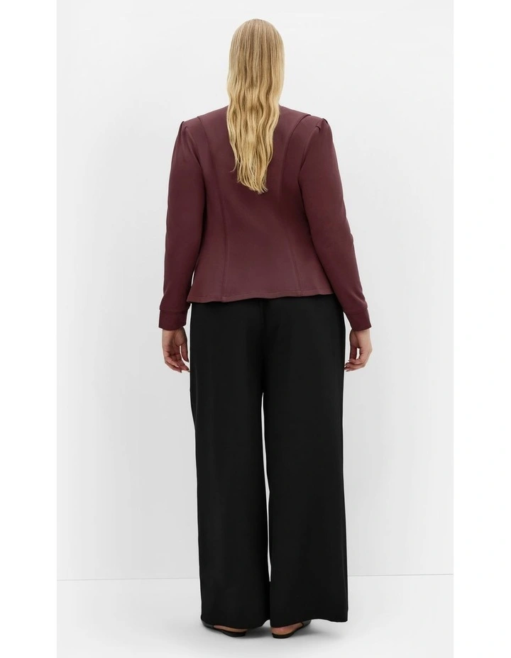 Piping Praise Jacket in Chocolate Cherry image 4