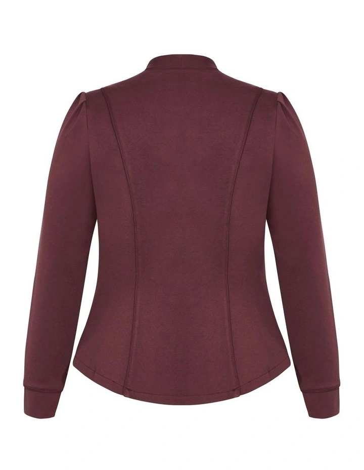 Piping Praise Jacket in Chocolate Cherry image 6