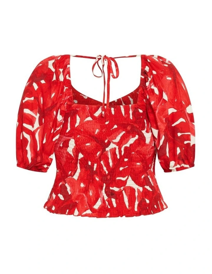 Boardwalk Top in Crimson image 6