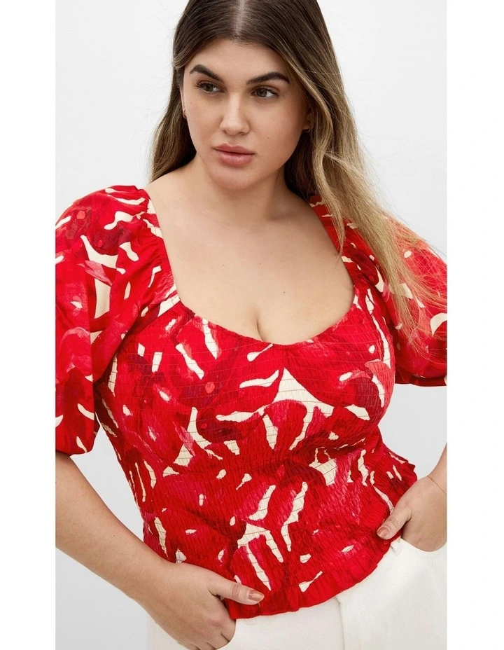 Boardwalk Top in Crimson image 7