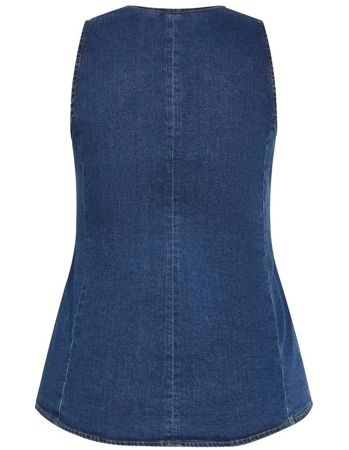 August Vest in Light Wash image 5