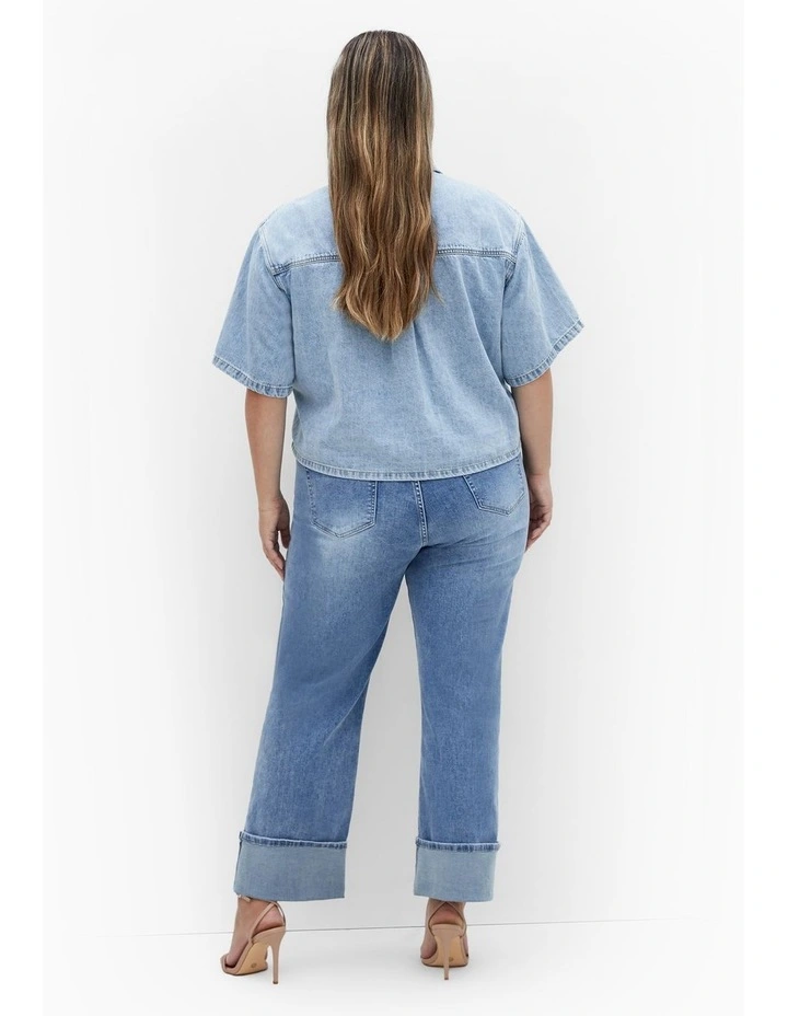 Denim Lanie Shirt in Light Wash image 2