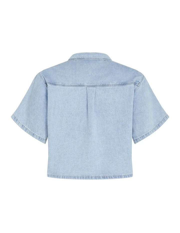 Denim Lanie Shirt in Light Wash image 4