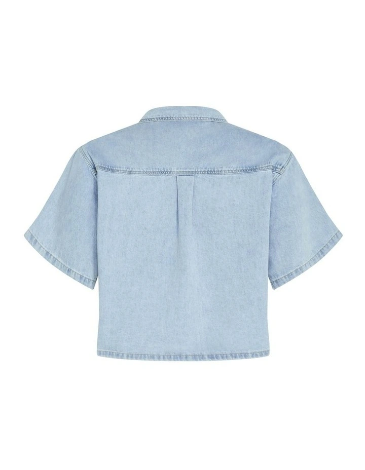 Denim Lanie Shirt in Light Wash image 6