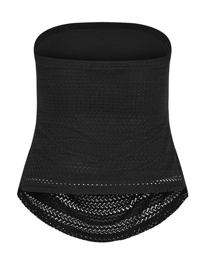 Crochet Bandeau Top in Black image 4