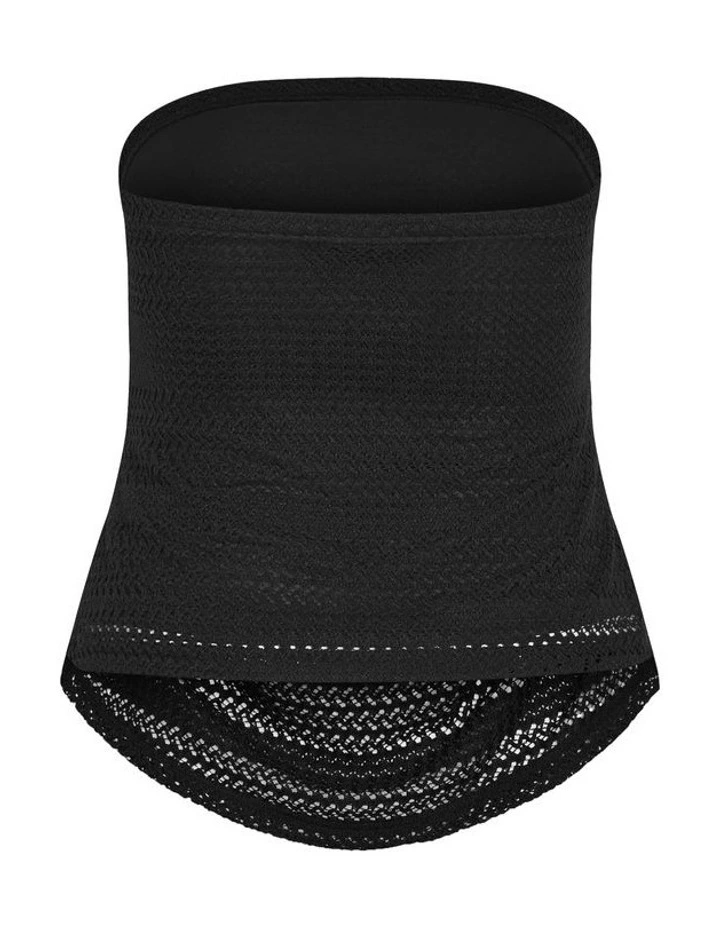 Crochet Bandeau Top in Black image 5