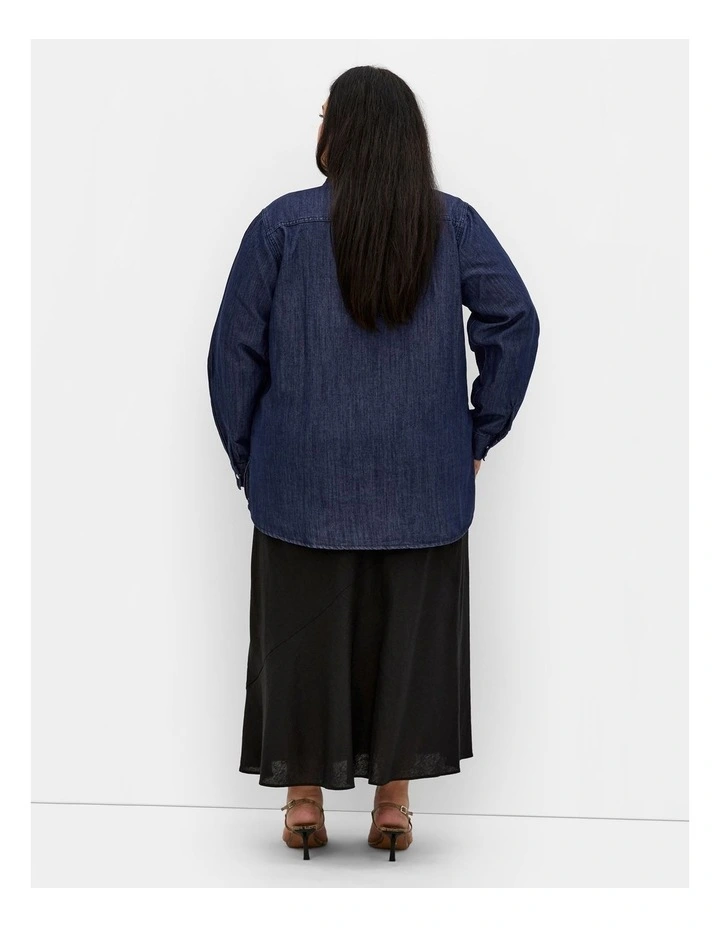 Charlie Shirt in Dark Denim image 2