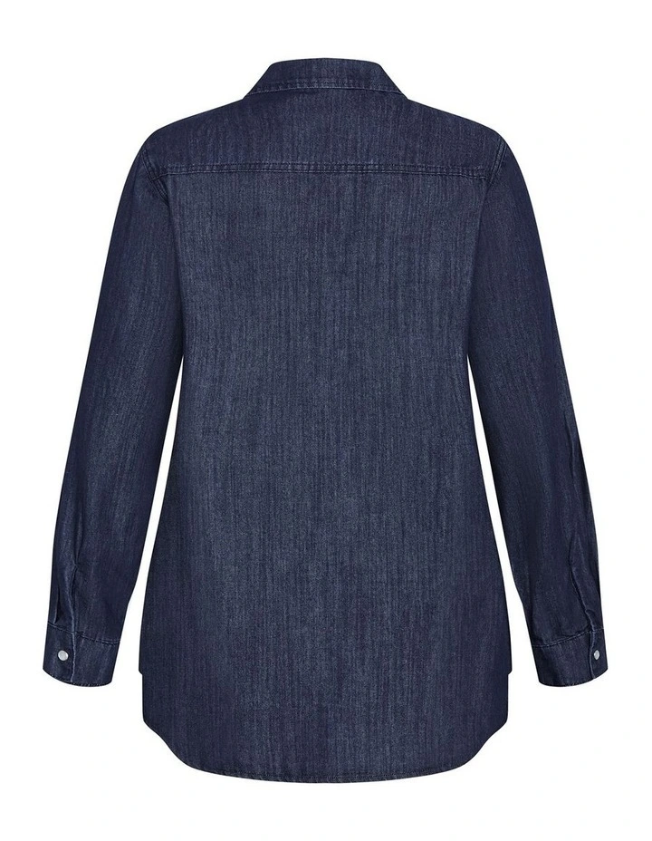 Charlie Shirt in Dark Denim image 4