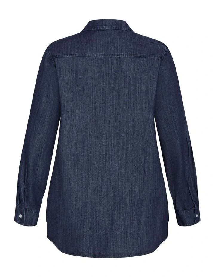 Charlie Shirt in Dark Denim image 5