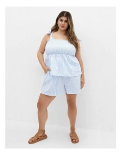 Ariane Top in Blue Stripe