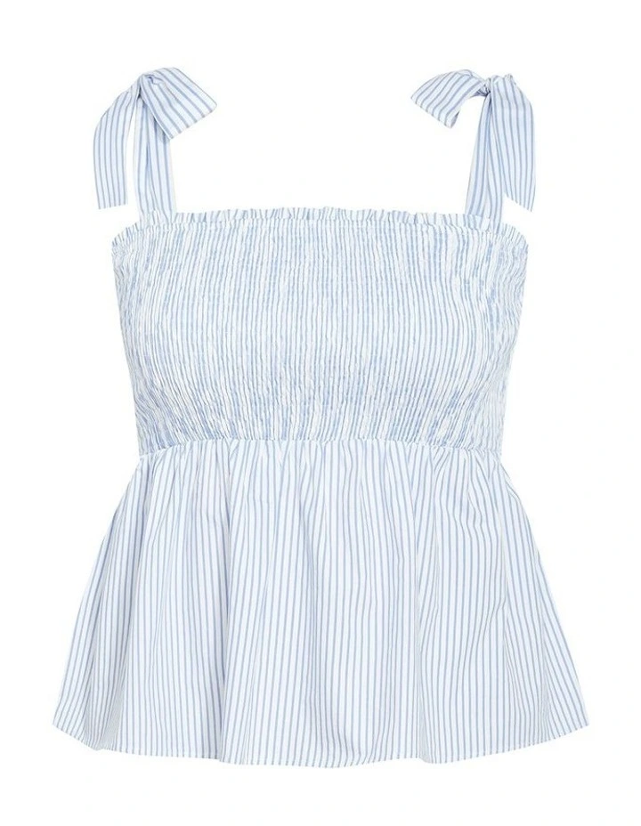 Ariane Top in Blue Stripe image 3