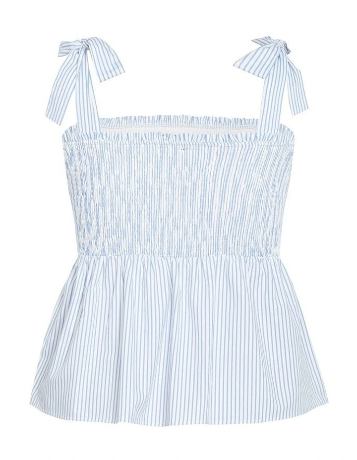 Ariane Top in Blue Stripe image 4