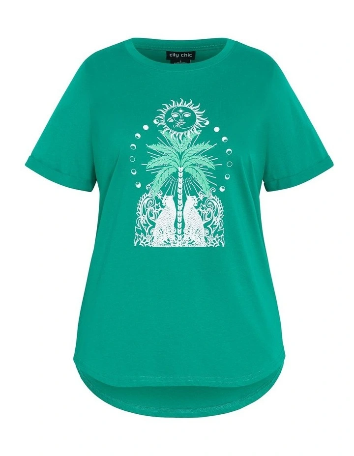 On Vacation Tee in Blk Getaway image 3