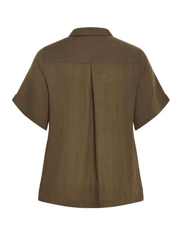 Elly Shirt in Khaki image 4