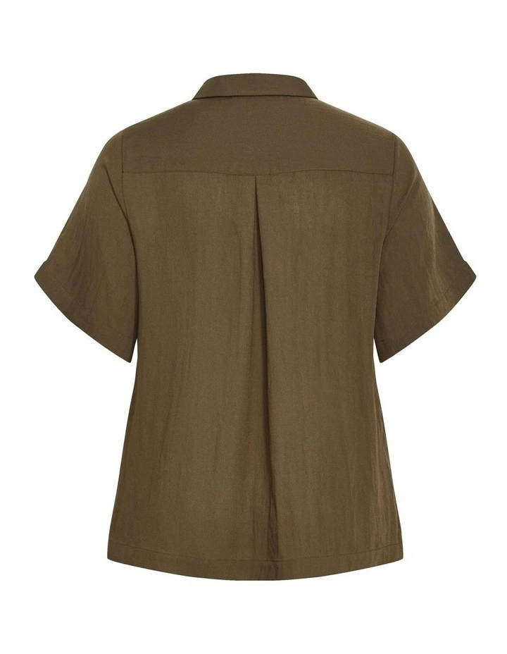 Elly Shirt in Khaki image 6