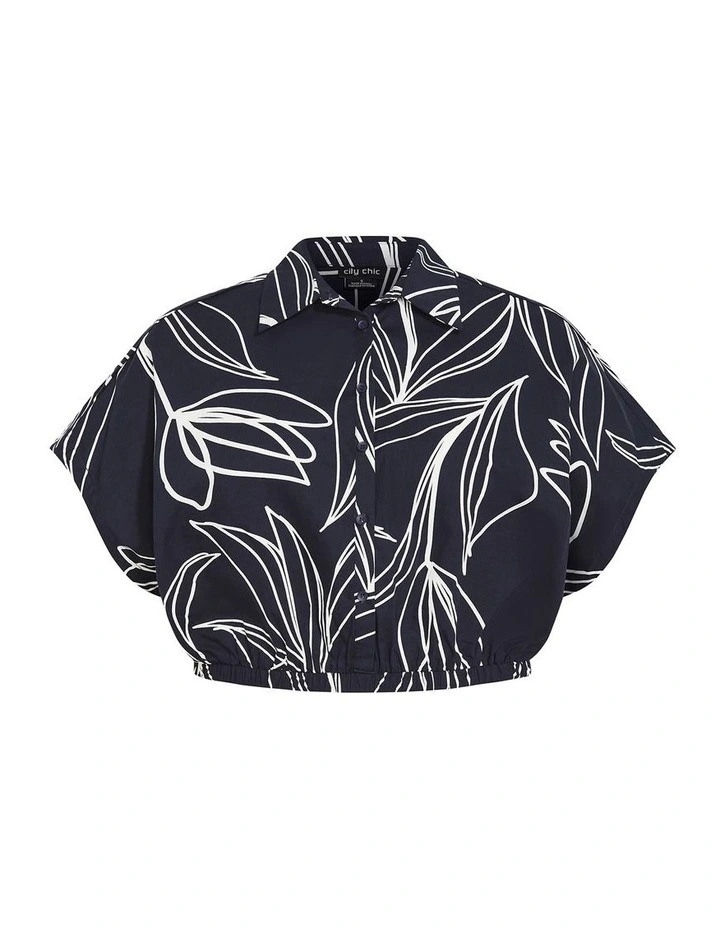 Vacay Print Shirt in Navy Bloom image 3