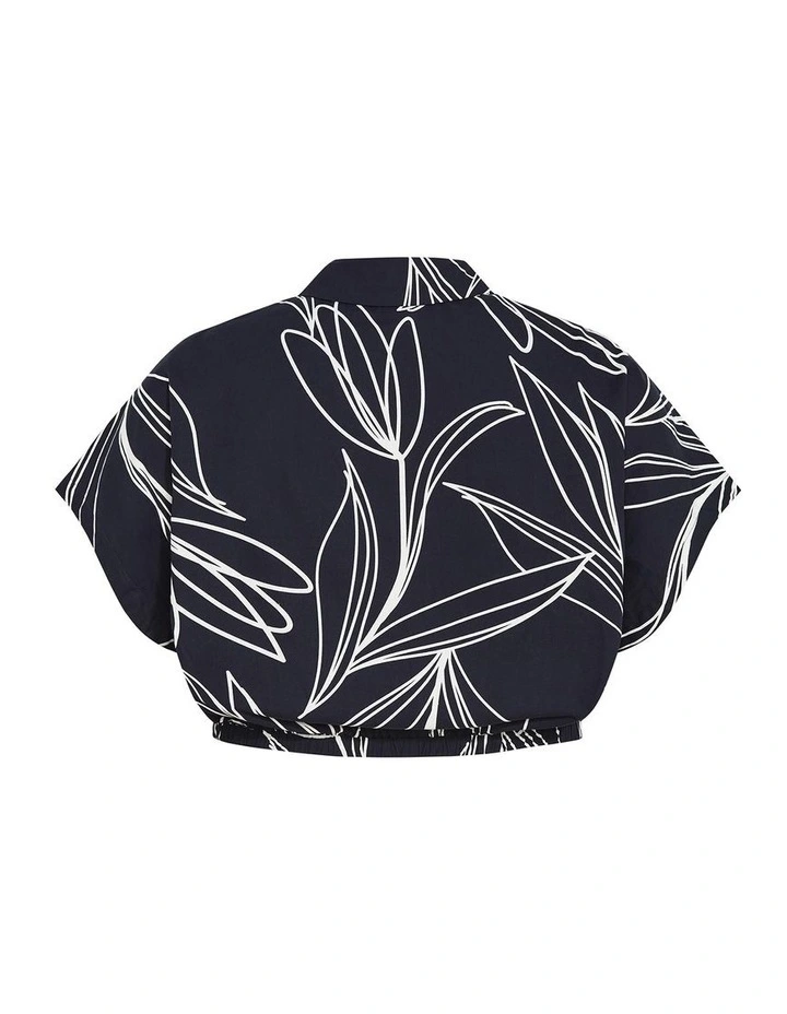 Vacay Print Shirt in Navy Bloom image 4