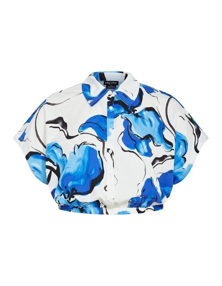 Vacay Print Shirt in Painted Bloom image 3