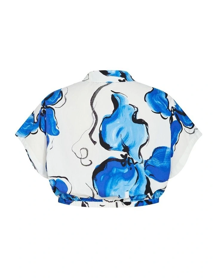 Vacay Print Shirt in Painted Bloom image 4