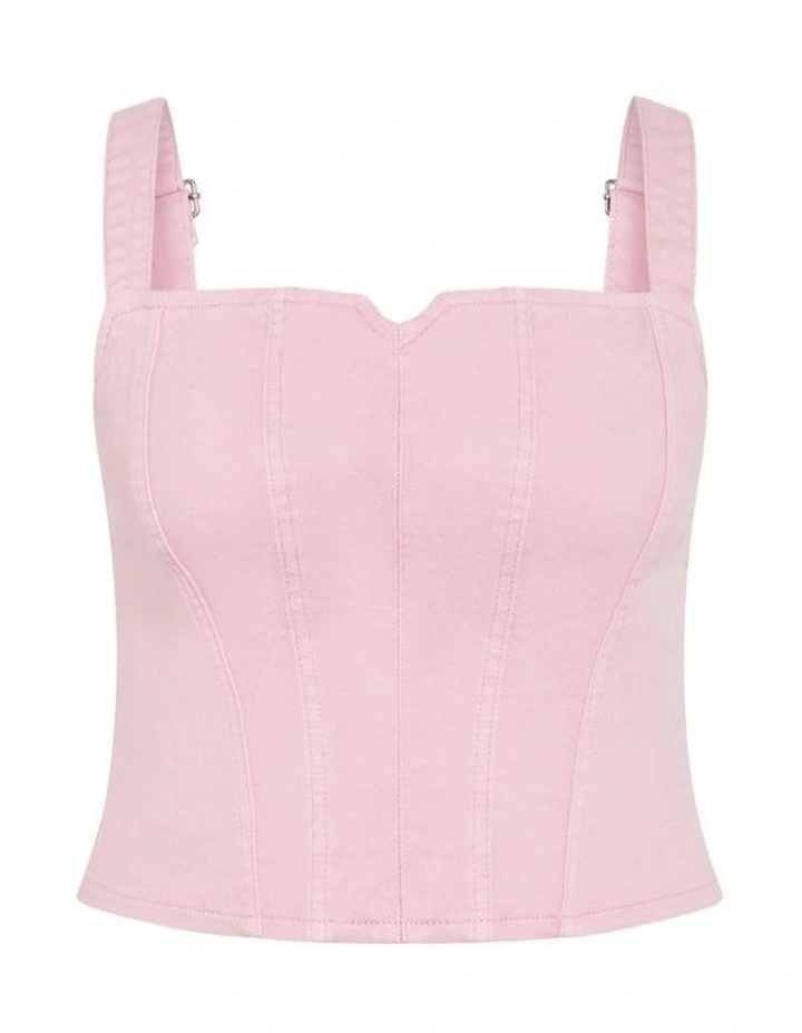 Denim Dreams Corset in Pout image 5