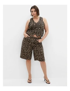 Plus Size VEST LEOPARD - Leopard