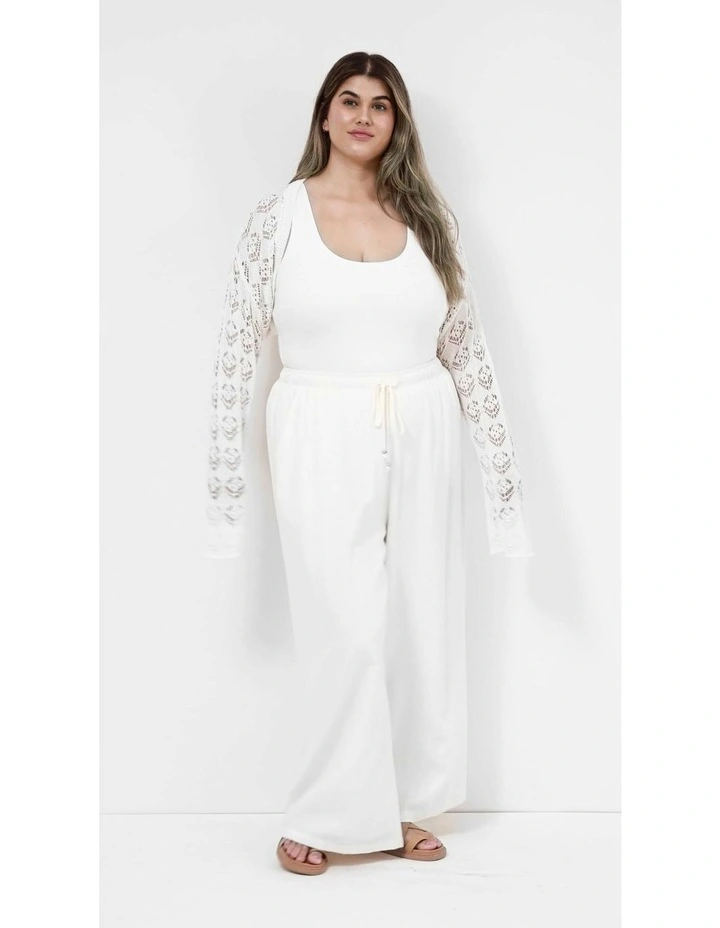 Crochet Shrug in Cream image 5