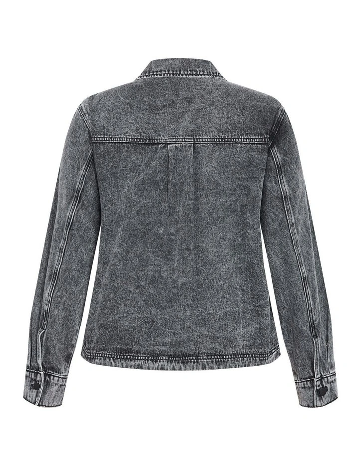 Plus Size JKT DENIM MAYA - Acid Wash image 4