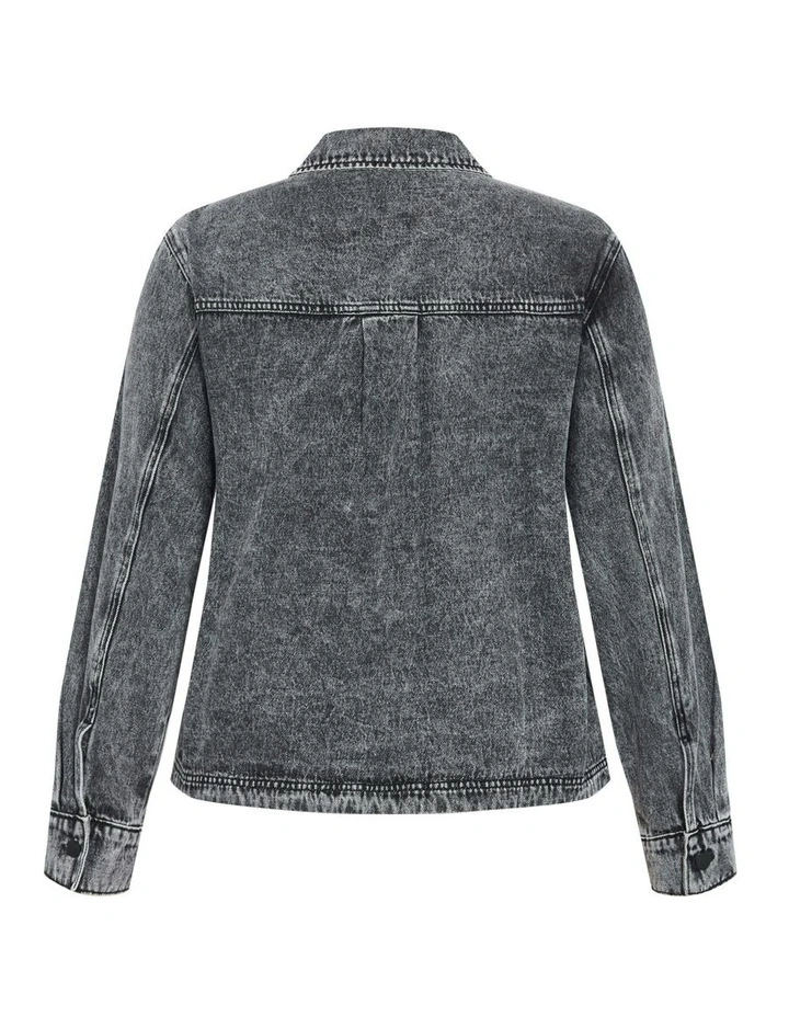 Plus Size JKT DENIM MAYA - Acid Wash image 6