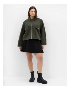 Plus Size JKT UTILITY - Hunter Green