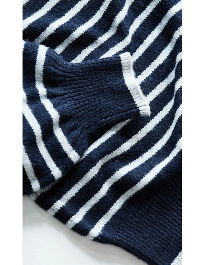 JUMPER VARSITY - Navy/Grey Stripe image 5