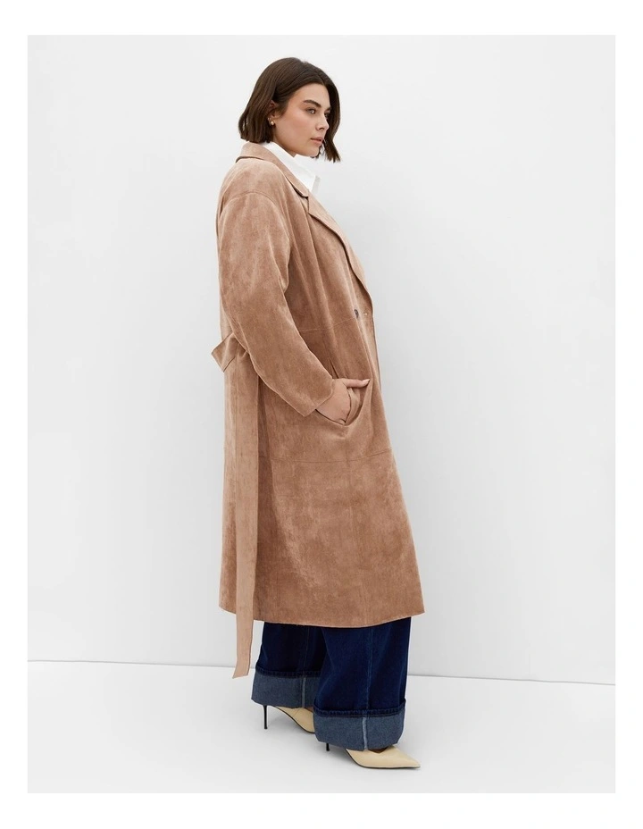 Plus Size TRENCH KIARA - Caramel image 3