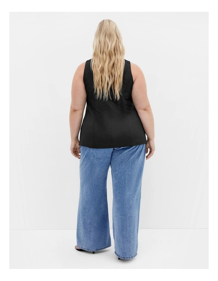 Yazmin Vest in Black image 2