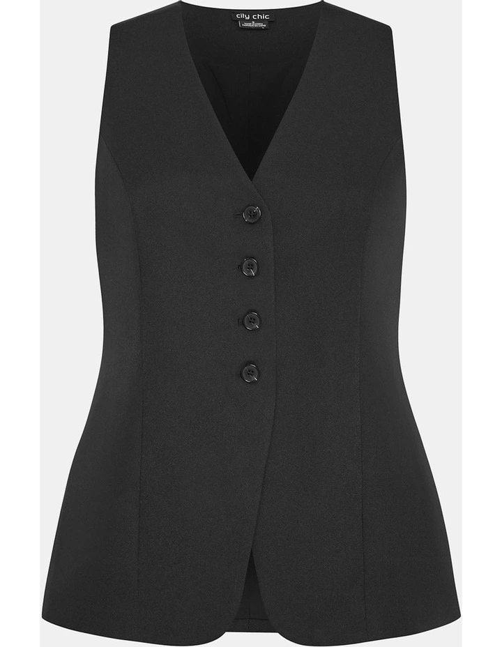 Yazmin Vest in Black image 3