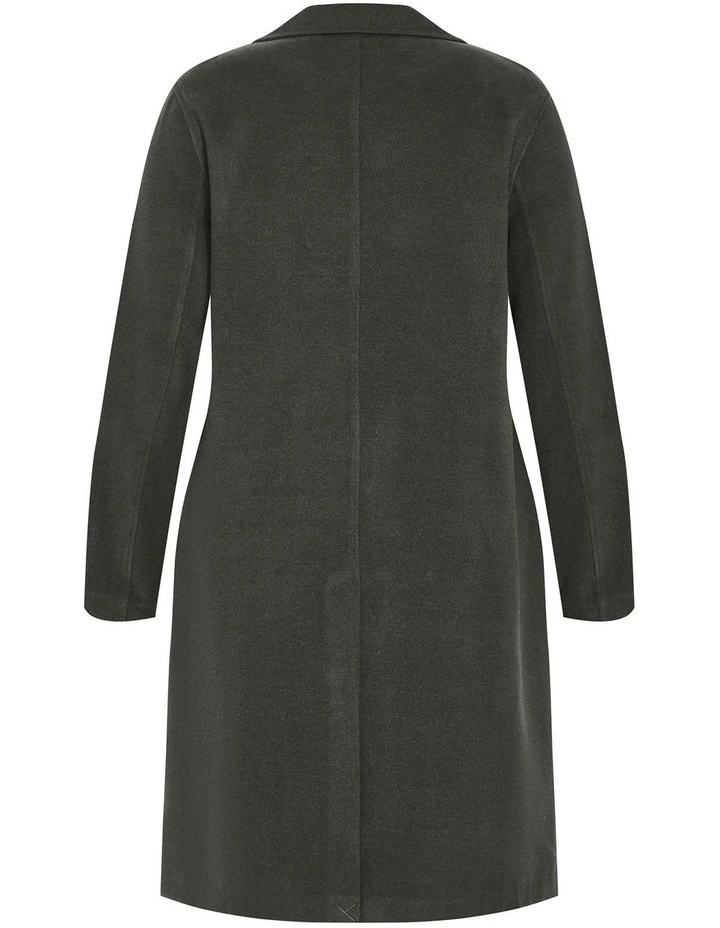 Plus Size COAT ANITA - Hunter Green image 4