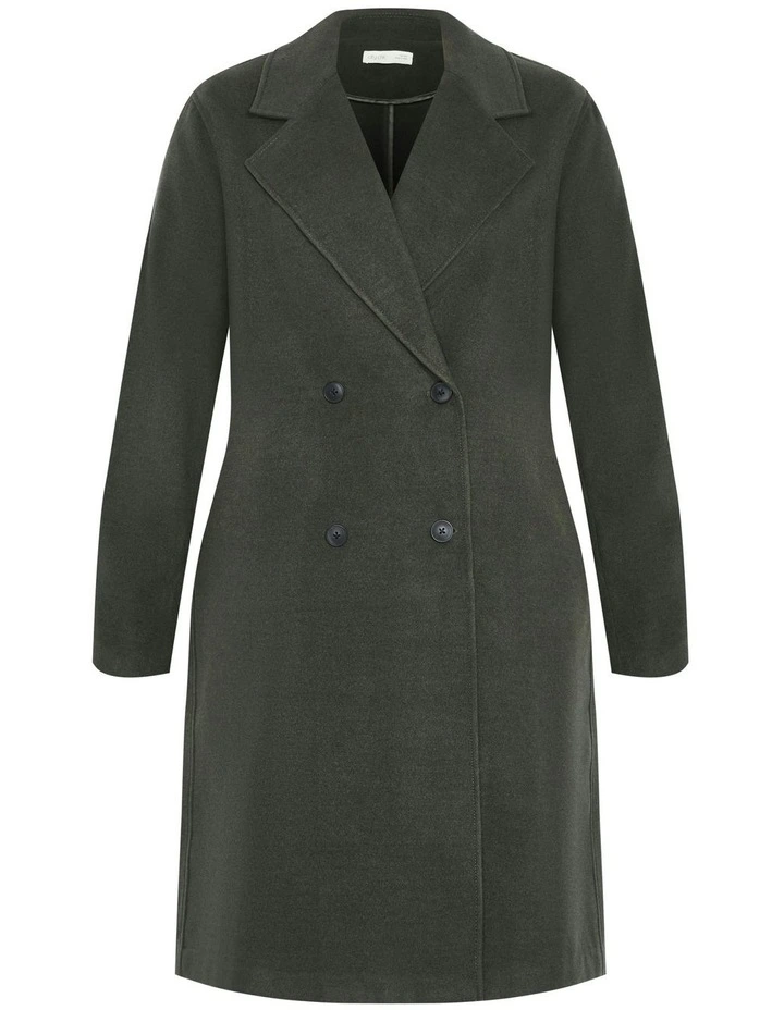 Plus Size COAT ANITA - Hunter Green image 6