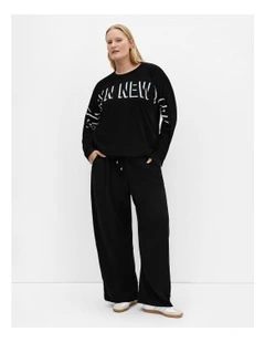 Ariadne Long Sleeve Tee in Black
