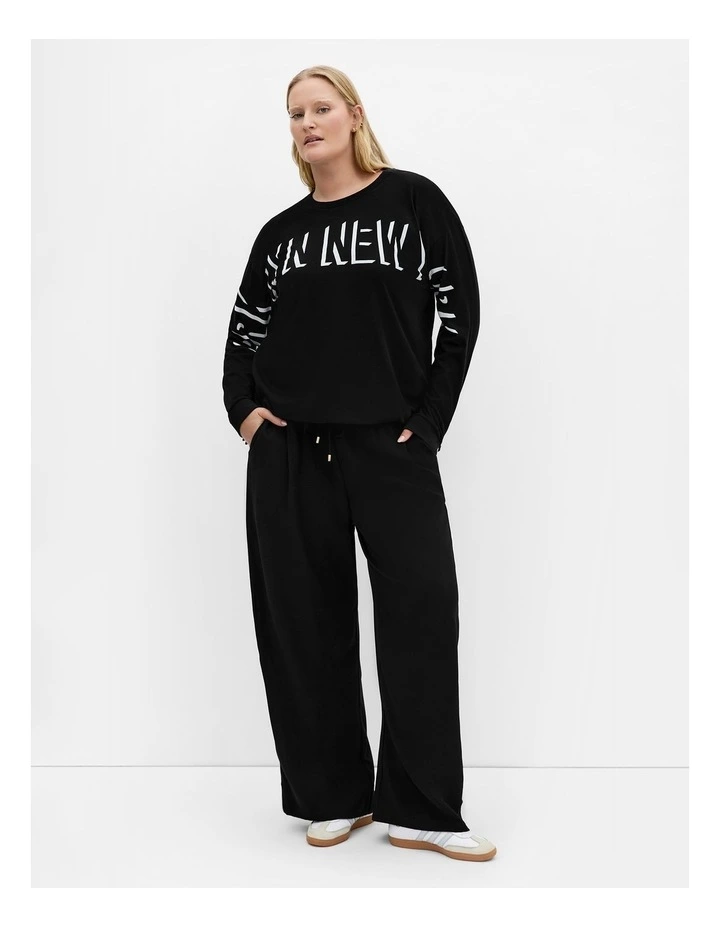Ariadne Long Sleeve Tee in Black image 1