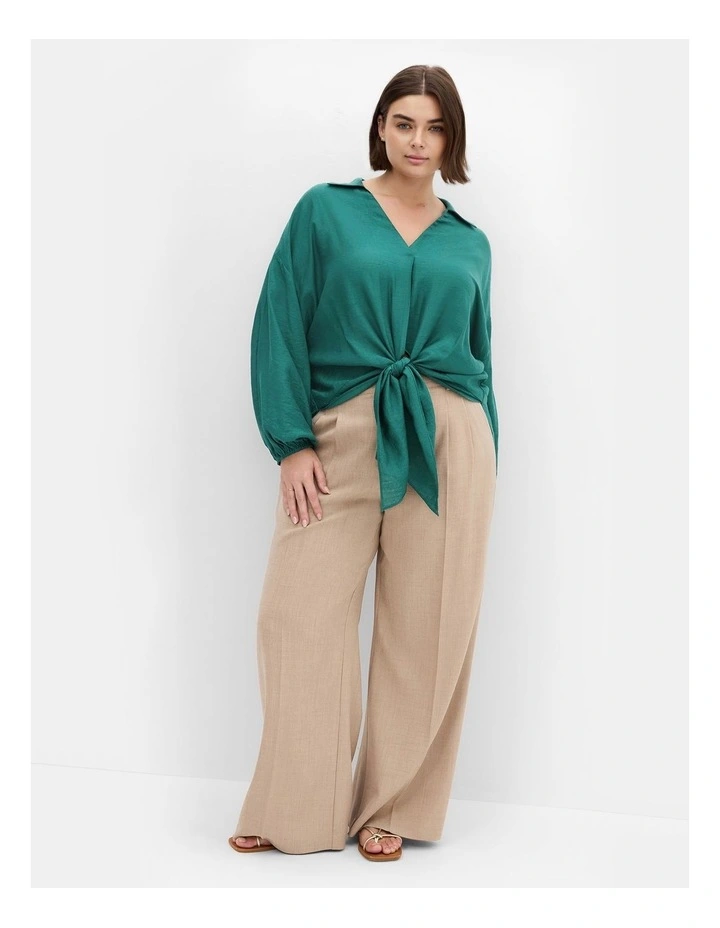Rosie Long Sleeve Shirt in Jade image 1