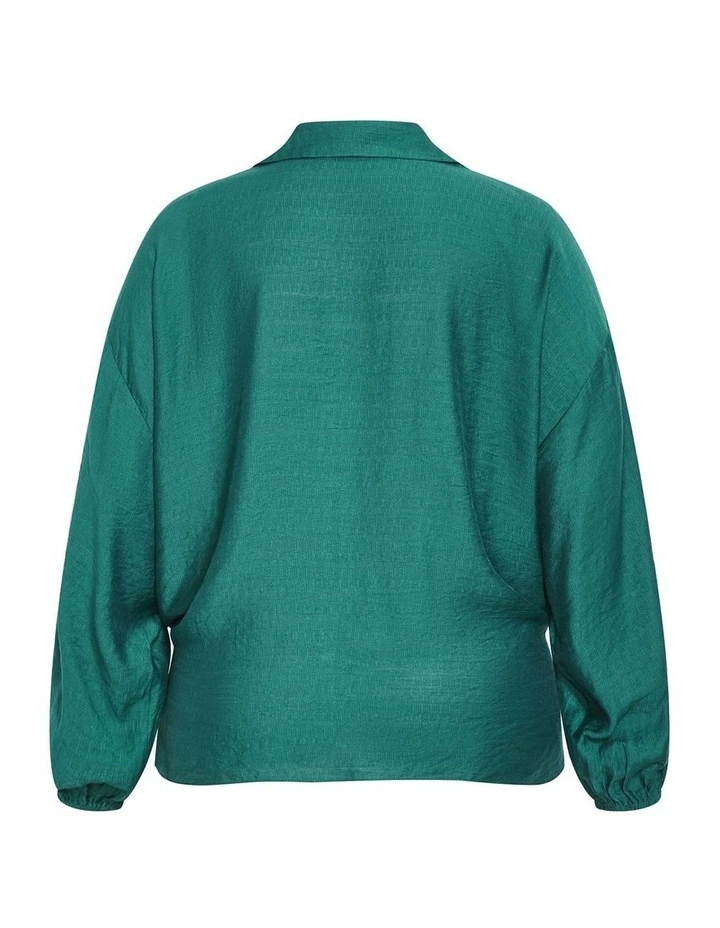 Rosie Long Sleeve Shirt in Jade image 4