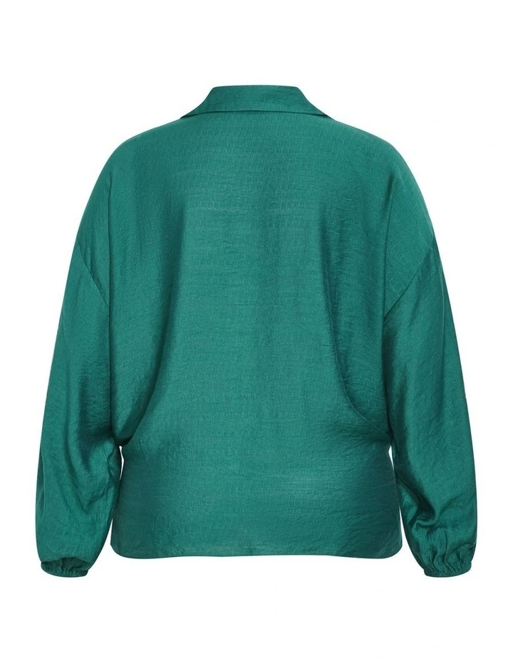 Rosie Long Sleeve Shirt in Jade image 7